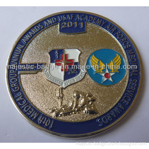 3D Zinc Die Cast Process Uasf Medical Service Coin